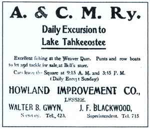 lake advertisement