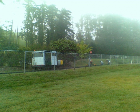 Early morning working on the track near Riverside Park